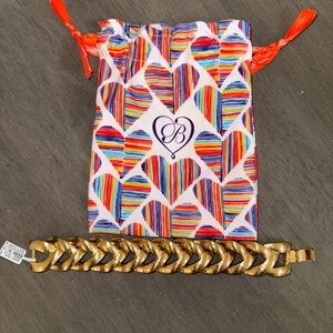 Brighton Chunky Gold Curb Link Bracelet